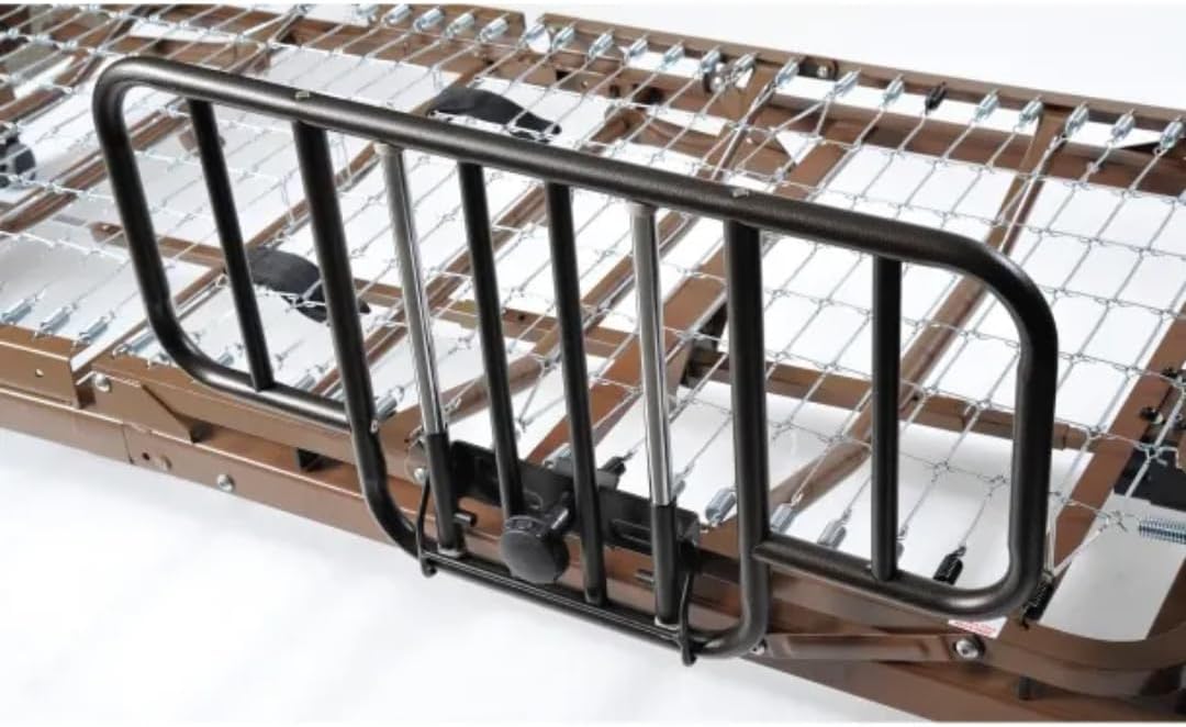 ZenVora Fully Electric Hospital Bed with Foam Mattress and Half Rails