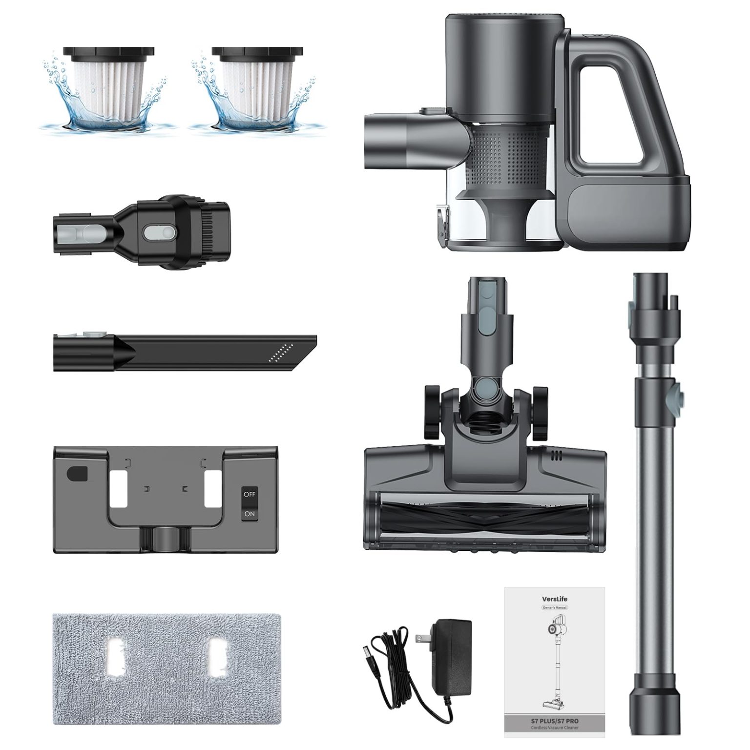 ZenVora Cordless 2-in-1 Vacuum Cleaner and Mop Combo