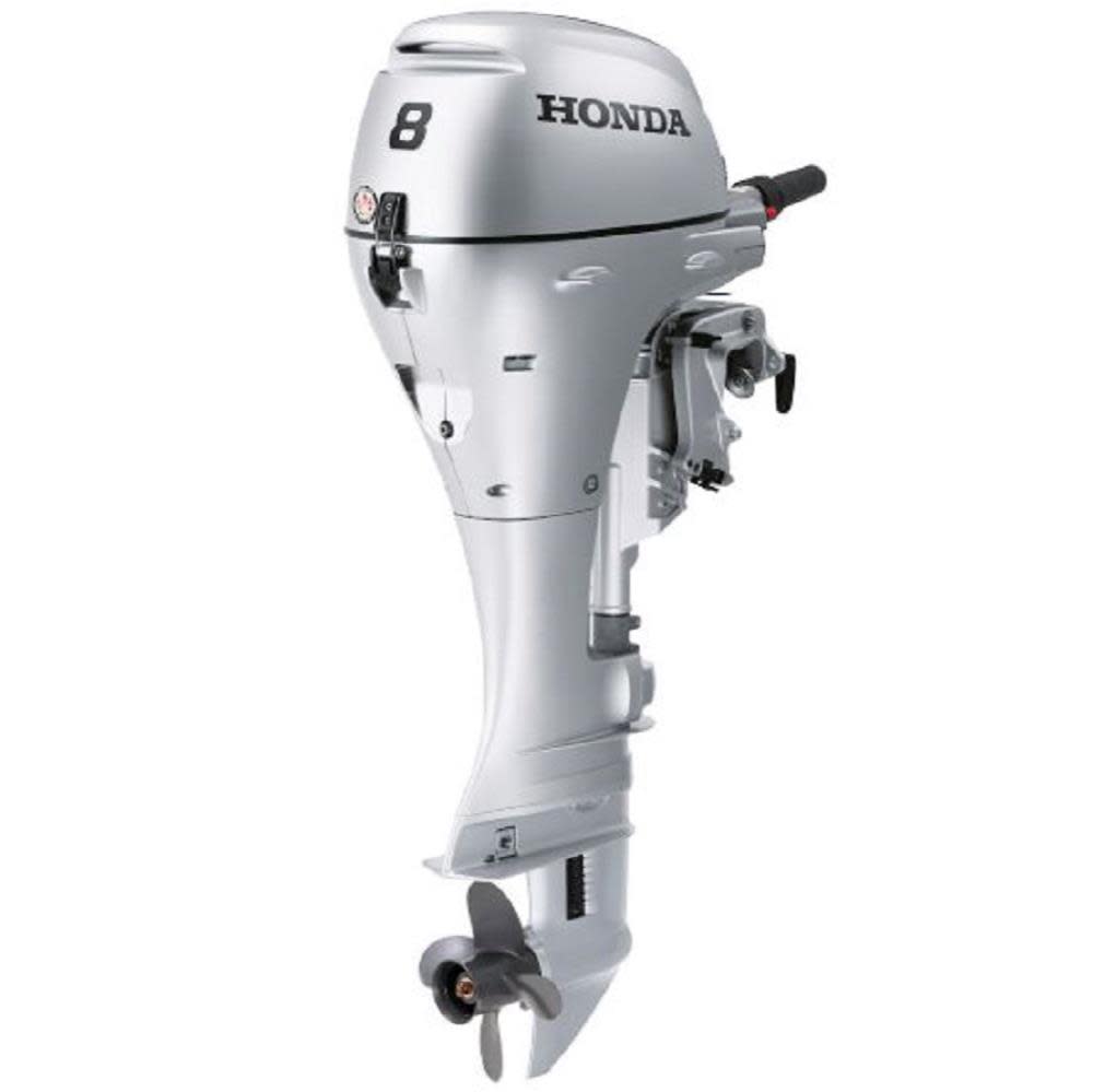 ZenVora 8 HP 4-Stroke Outboard Motor with Throttle Grip and Power Tilt, Portable Boat Engine