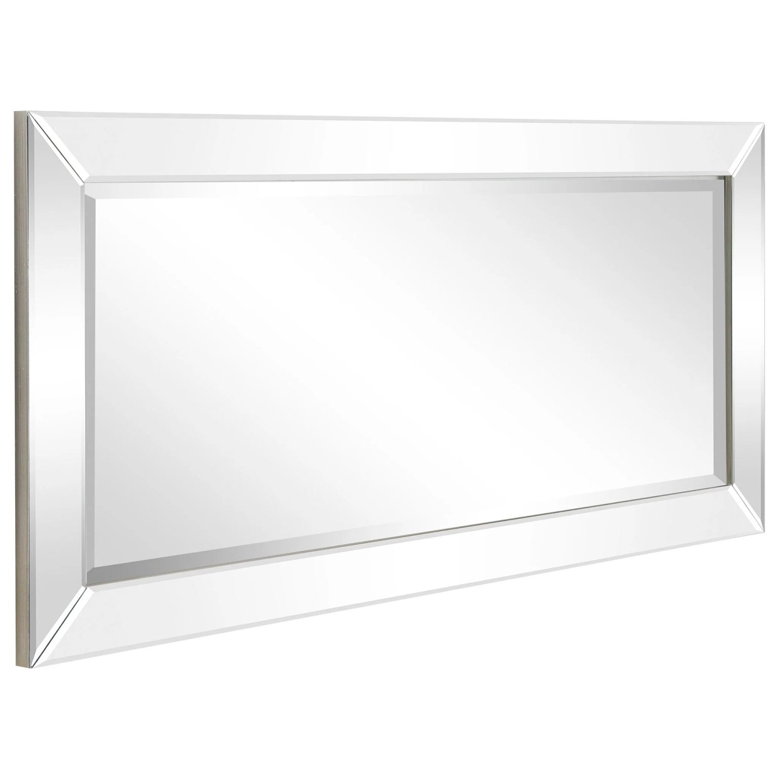 ZenVora Beveled Rectangular Clear HD Wall Mirror, Bathroom Vanity and Bedroom Mirror, 3 Sizes