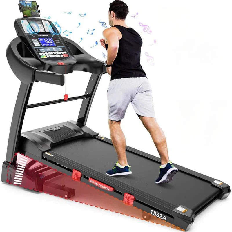 ZenVora 4.5 HP Foldable Treadmill with 15-Level Auto Incline, 10 MPH Speed, 300-Lb. Capacity