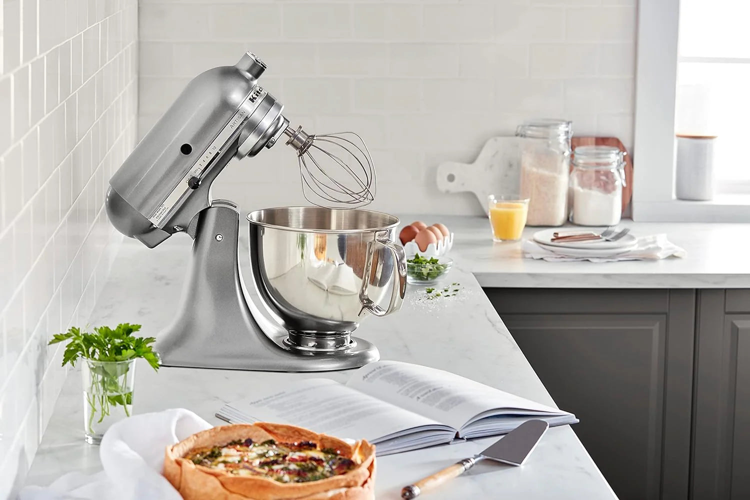ZenVora 5-Quart Tilt-Head Stand Mixer, Electric Kitchen Mixer with Bowl, Multi-Speed Settings for Baking, Mixing and Food Preparation