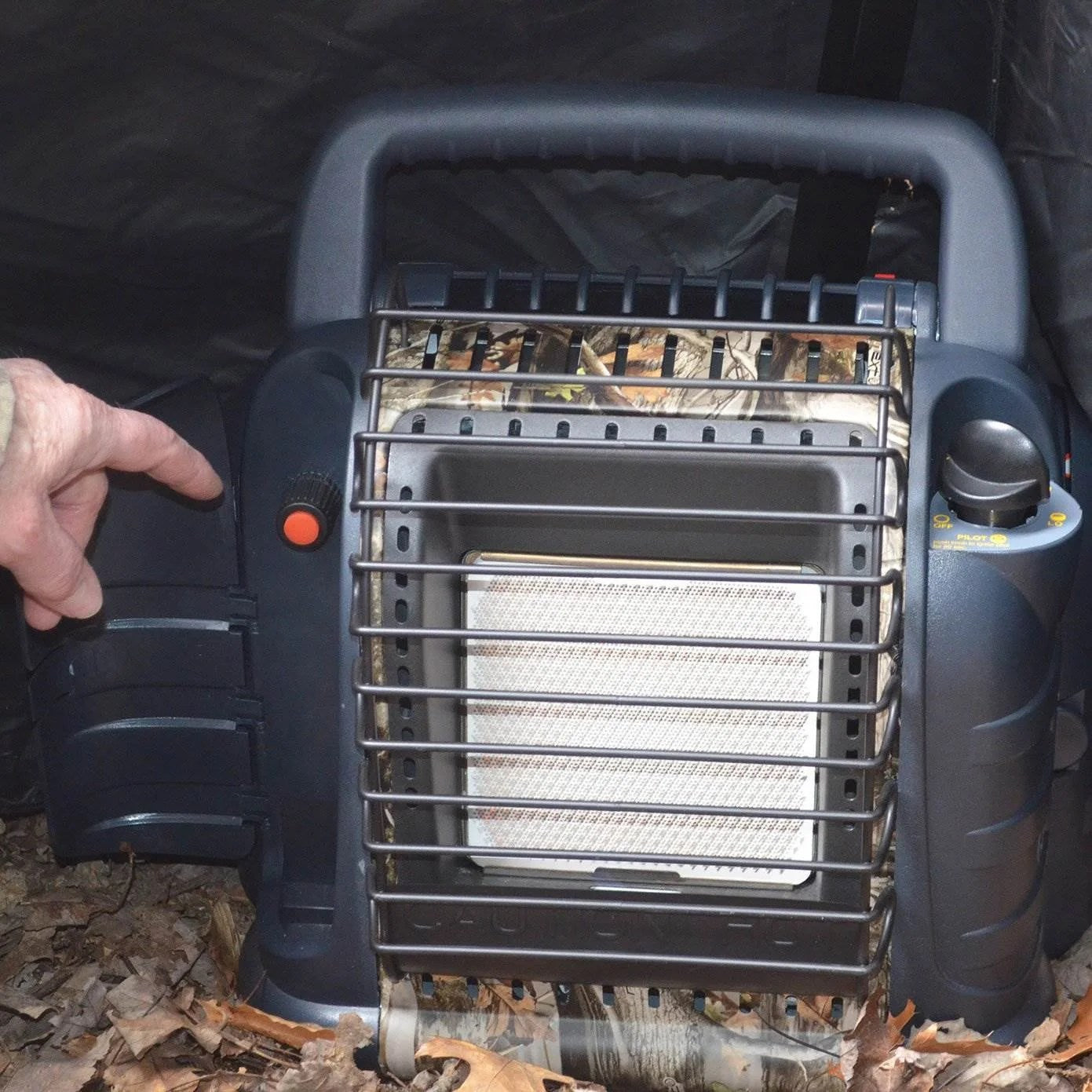 ZenVora 12,000 BTU Portable Propane Heater – 2 Heat Settings, ODS Safety Shut-Off, Camo