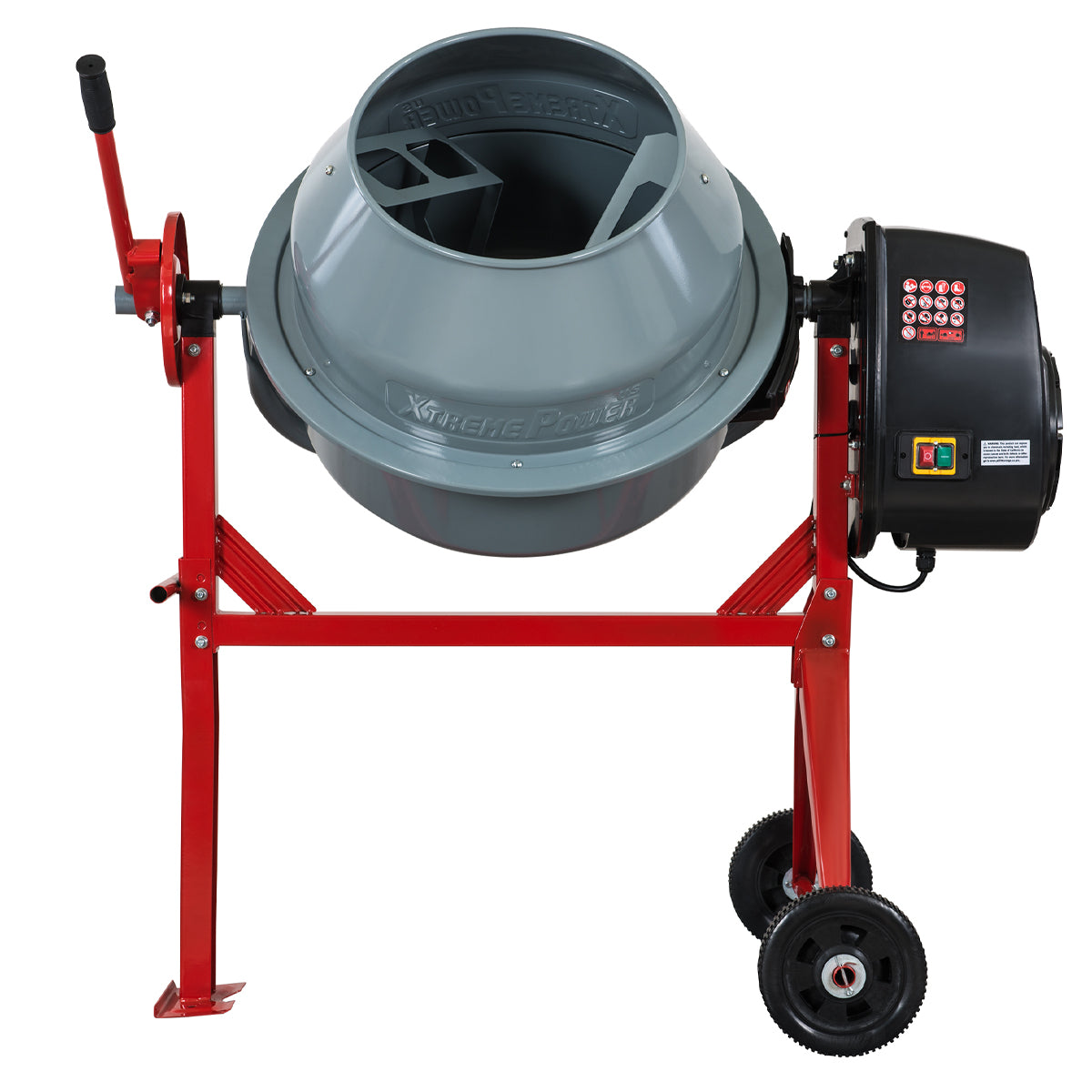 ZenVora 4 cu. ft. 500W Portable Electric Cement Mixer for Concrete and Mortar