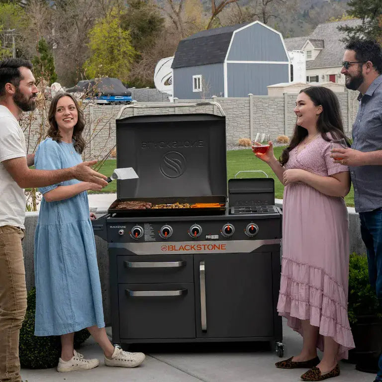 ZenVora 28" 5-Burner Propane Griddle with Range Top – 72,000 BTU Outdoor Cooking Station
