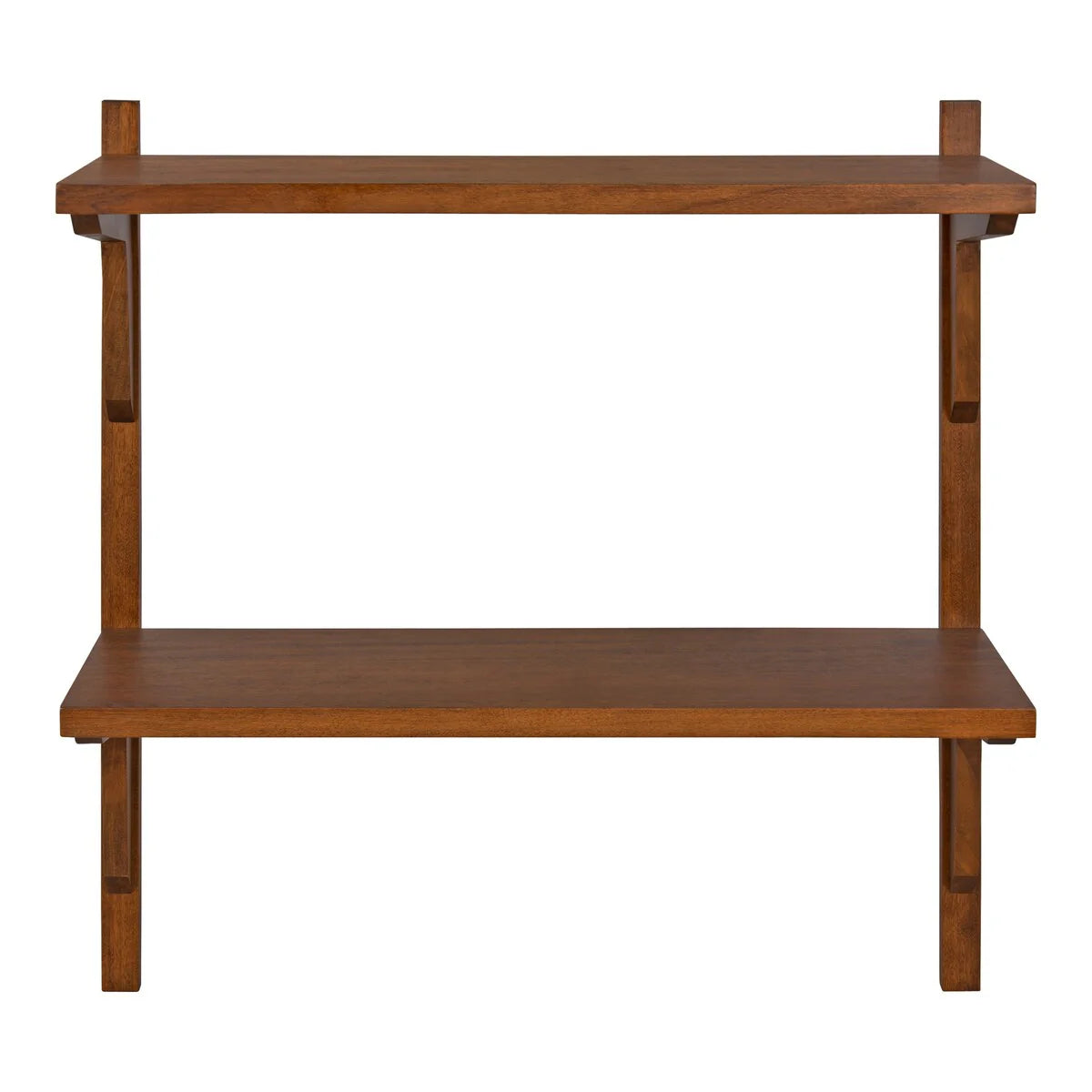 ZenVora Mid-Century Wall Shelves, 24x8x24 Inch Decorative Wall Mounted Storage and Display Shelving for Home Decor