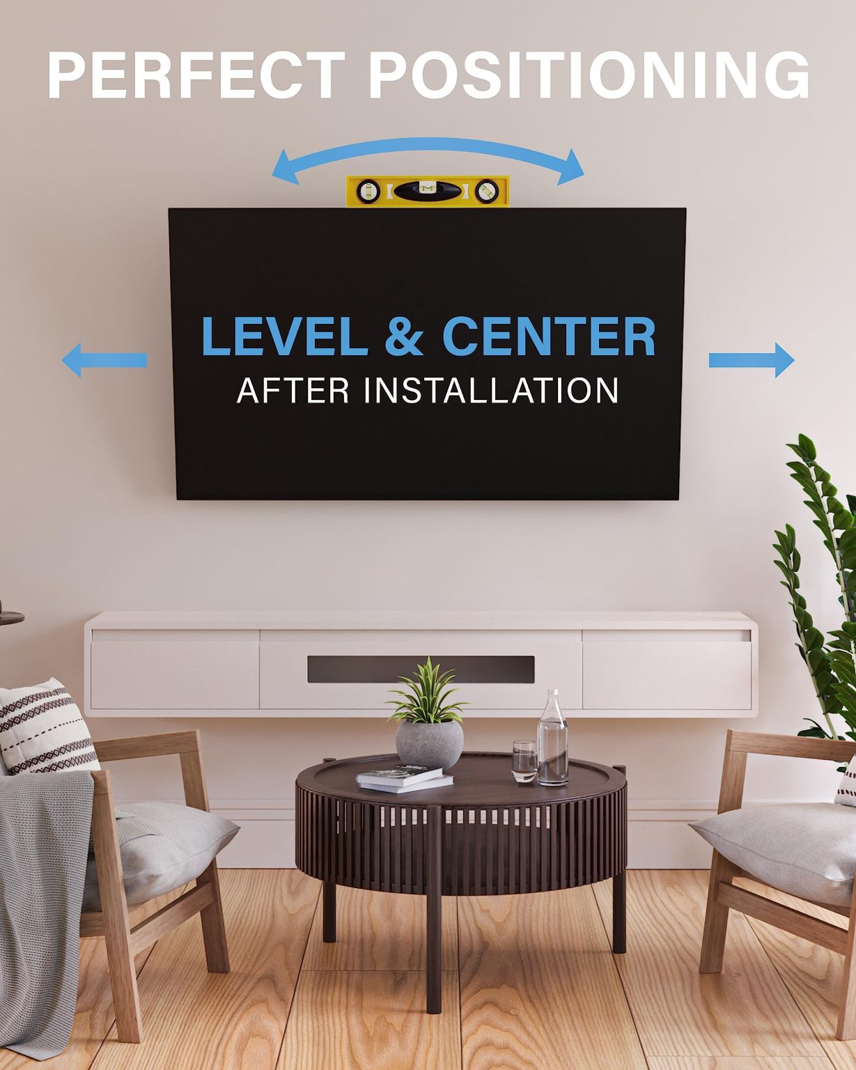 ZenVora Tilting TV Wall Mount for Large TVs Up to 90 Inches, Heavy Duty Adjustable Flat Screen Television Bracket