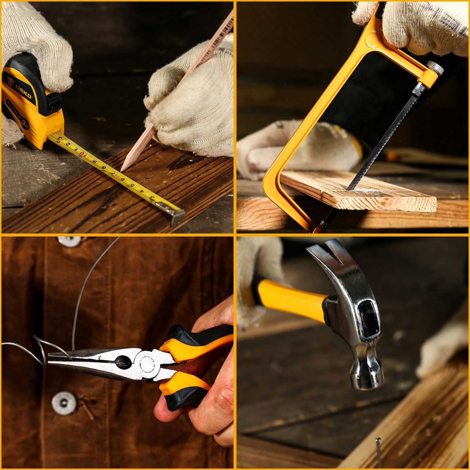 ZenVora Home Mechanic Tool Kit with Toolbox and 12V Cordless Drill