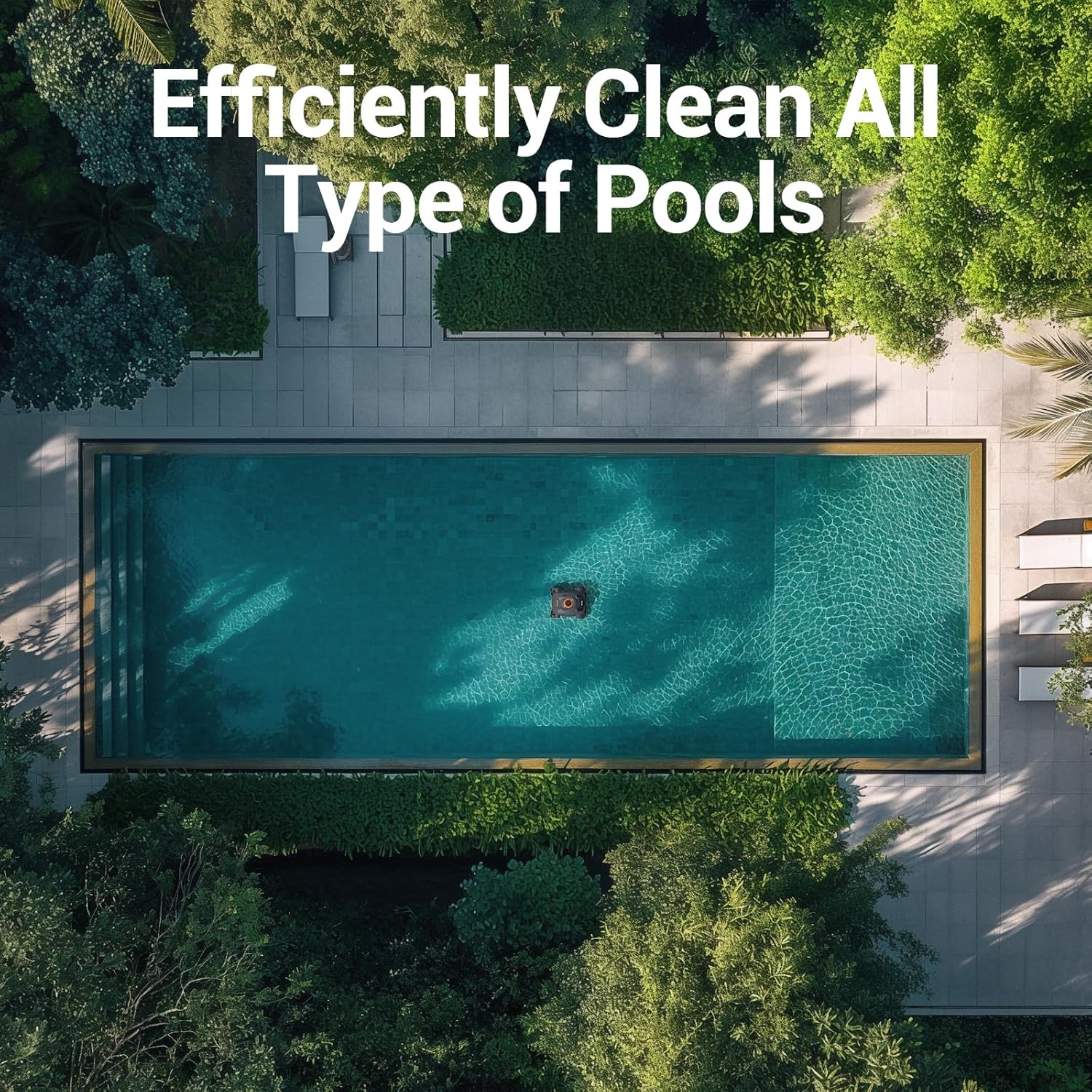 ZenVora Cordless Robotic Pool Cleaner, Automatic Wall Climbing Pool Vacuum for Swimming Pool Cleaning