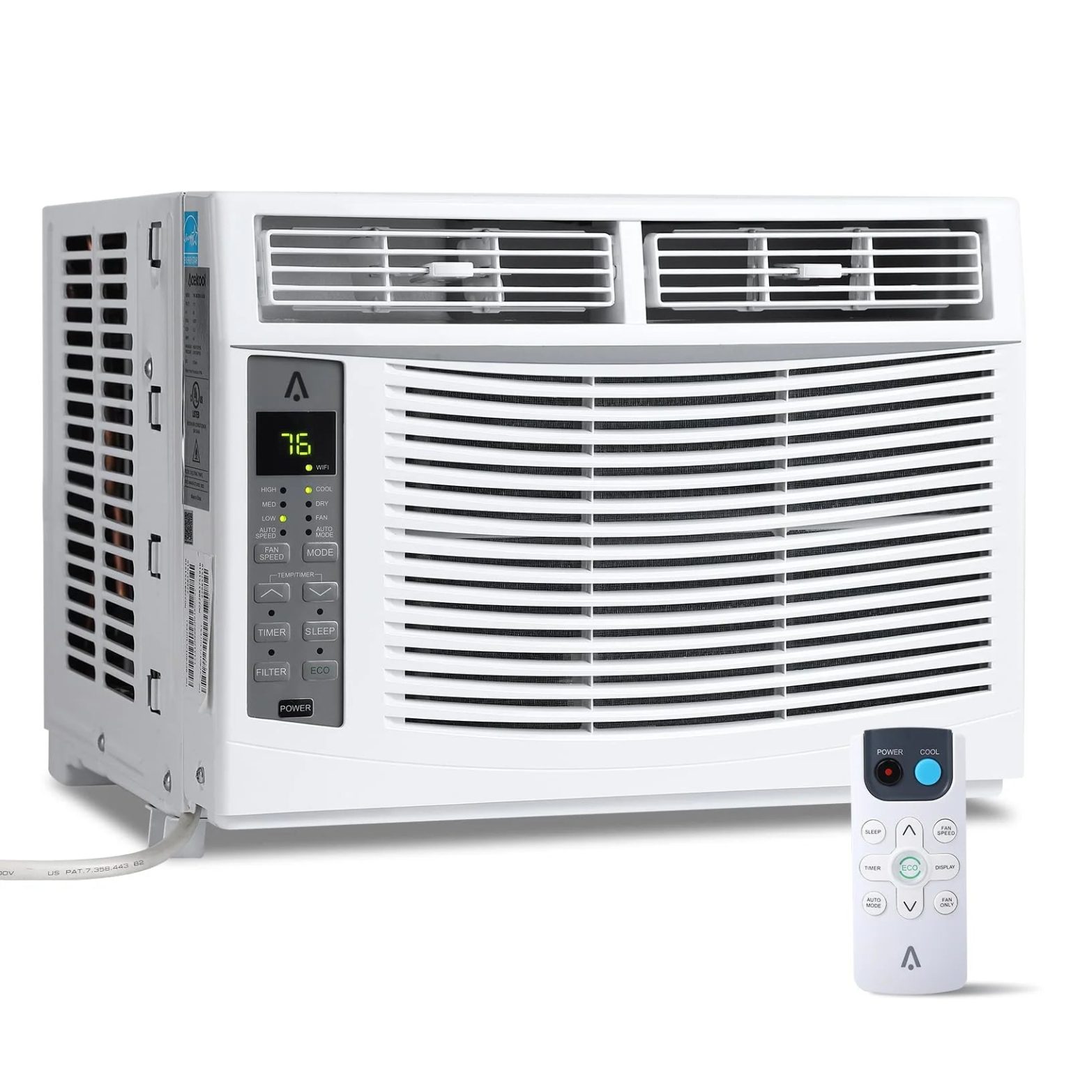 ZenVora 6,000 BTU 115V Window Air Conditioner with Reusable Filter, for Rooms Up to 250 Sq. Ft.