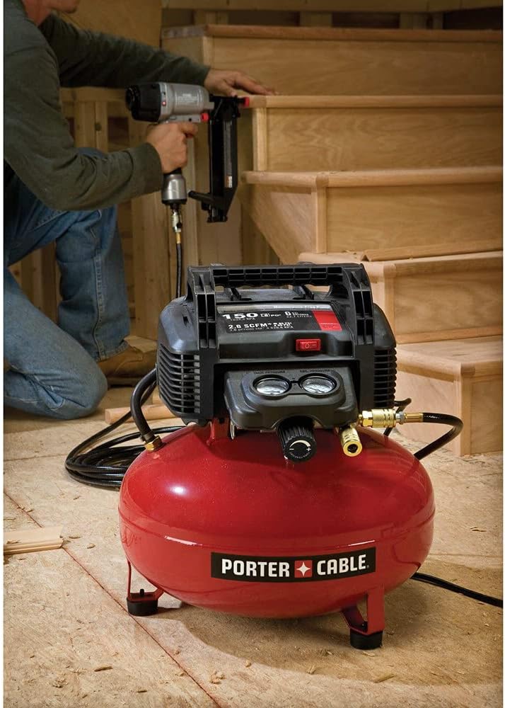 ZenVora 6 Gallon Pancake Air Compressor, Oil-Free Portable Electric Compressor for Garage, Workshop and DIY Projects