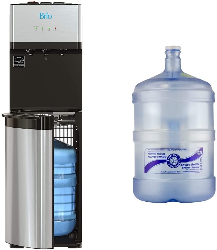 ZenVora Self-Cleaning Bottom-Loading Water Cooler Dispenser with 3 Temperature Settings