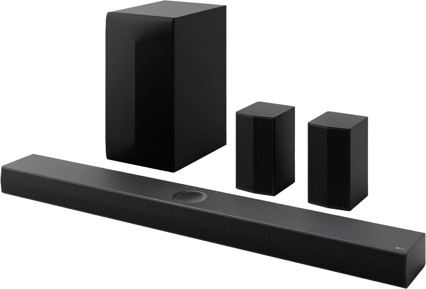 ZenVora 5.1.1-Channel Home Theater Soundbar with Wireless Subwoofer and Rear Speakers, Dolby Atmos Surround Sound, Black