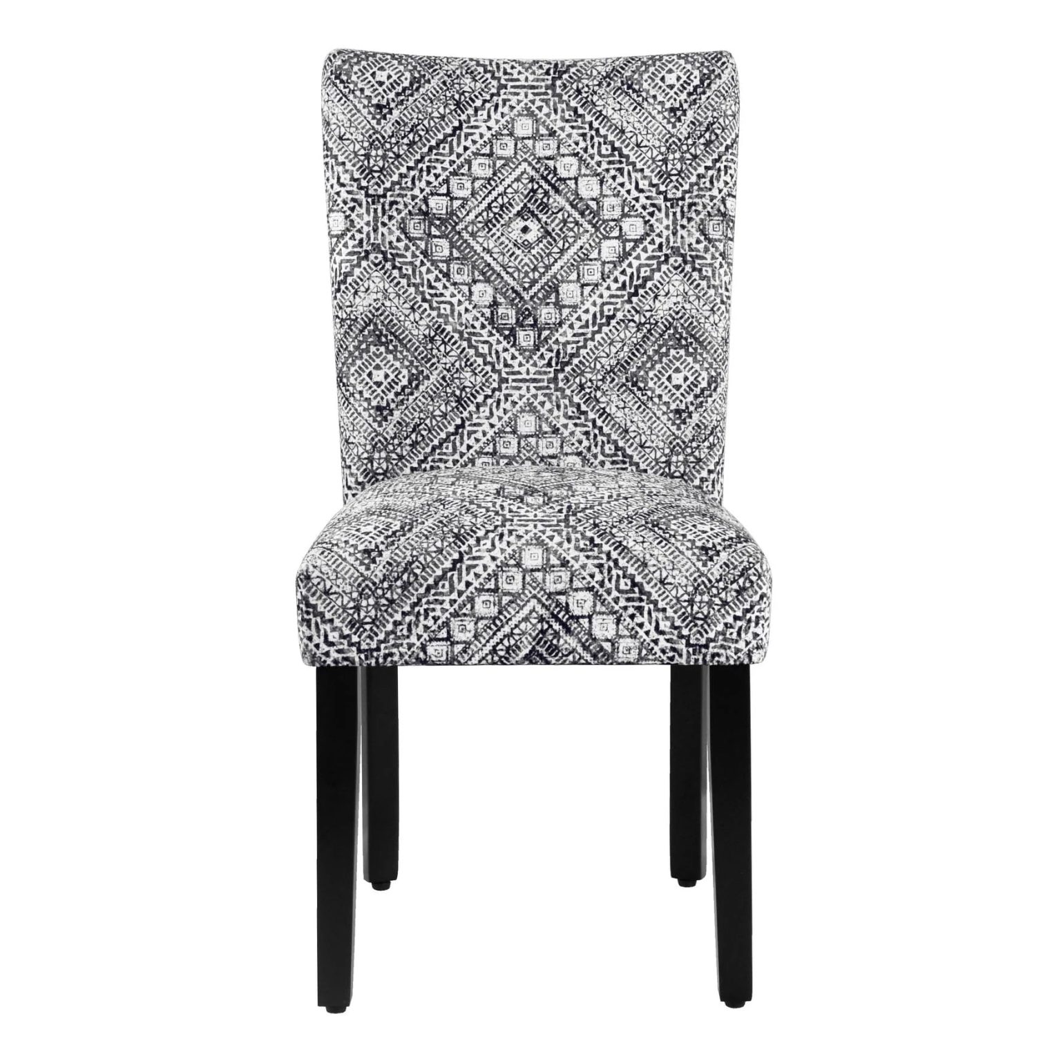 ZenVora Set of 2 Upholstered Medallion Dining Chairs, Comfortable Parsons Style Chairs for Kitchen and Dining Room