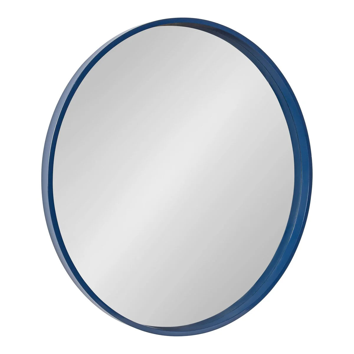 ZenVora Round Wood Accent Wall Mirror, Modern Decorative Wooden Frame Mirror for Living Room, Bedroom and Entryway
