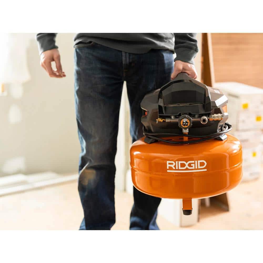 ZenVora 6-Gallon Portable Electric Pancake Air Compressor with 18GA Brad Nailer, 16GA Finish Nailer and 18GA Finish Stapler
