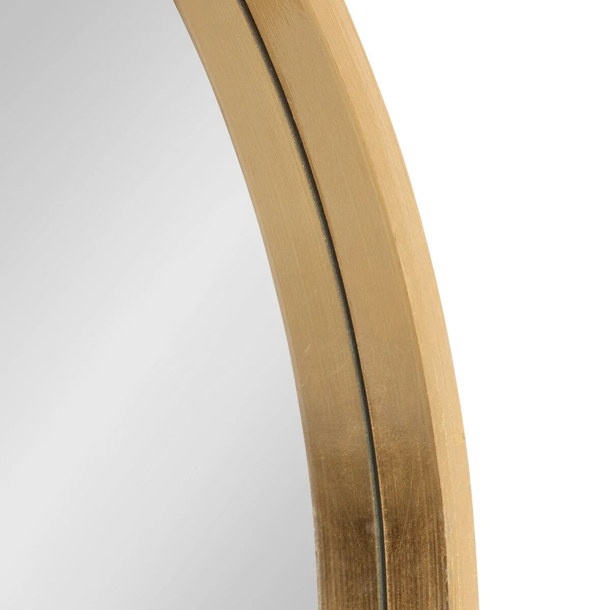 ZenVora Round Wood Accent Wall Mirror, Modern Decorative Wooden Frame Mirror for Living Room, Bedroom and Entryway