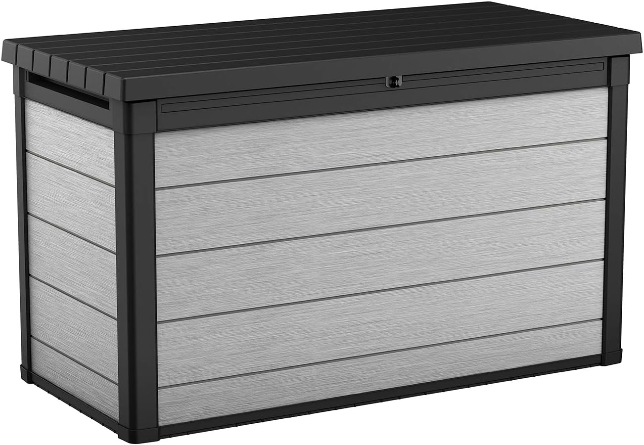 ZenVora 200 Gallon Resin Deck Box, Extra Large Outdoor Storage Container for Patio, Garden, Yard and Pool Area