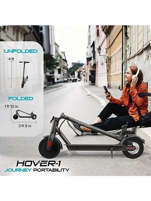 ZenVora Electric Scooter, 14 MPH, 16-Mile Range, 5-Hour Charge, LCD Display, 8.5-Inch Tires, 220-Lb. Capacity