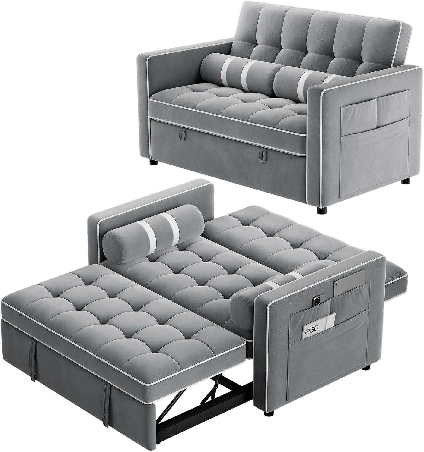 ZenVora 3-in-1 Convertible Sleeper Sofa Bed