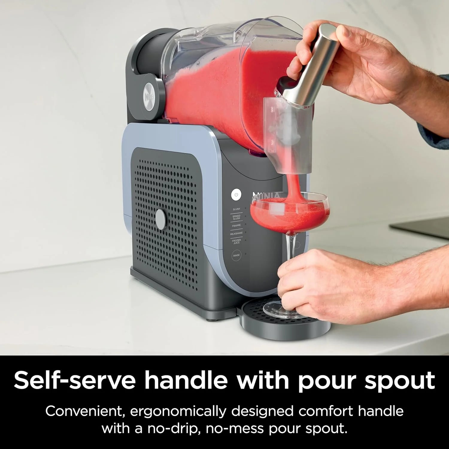 ZenVora 88 oz. Frozen Drink Machine – RapidChill Technology, 5 Preset Programs for Slushies & Cocktails