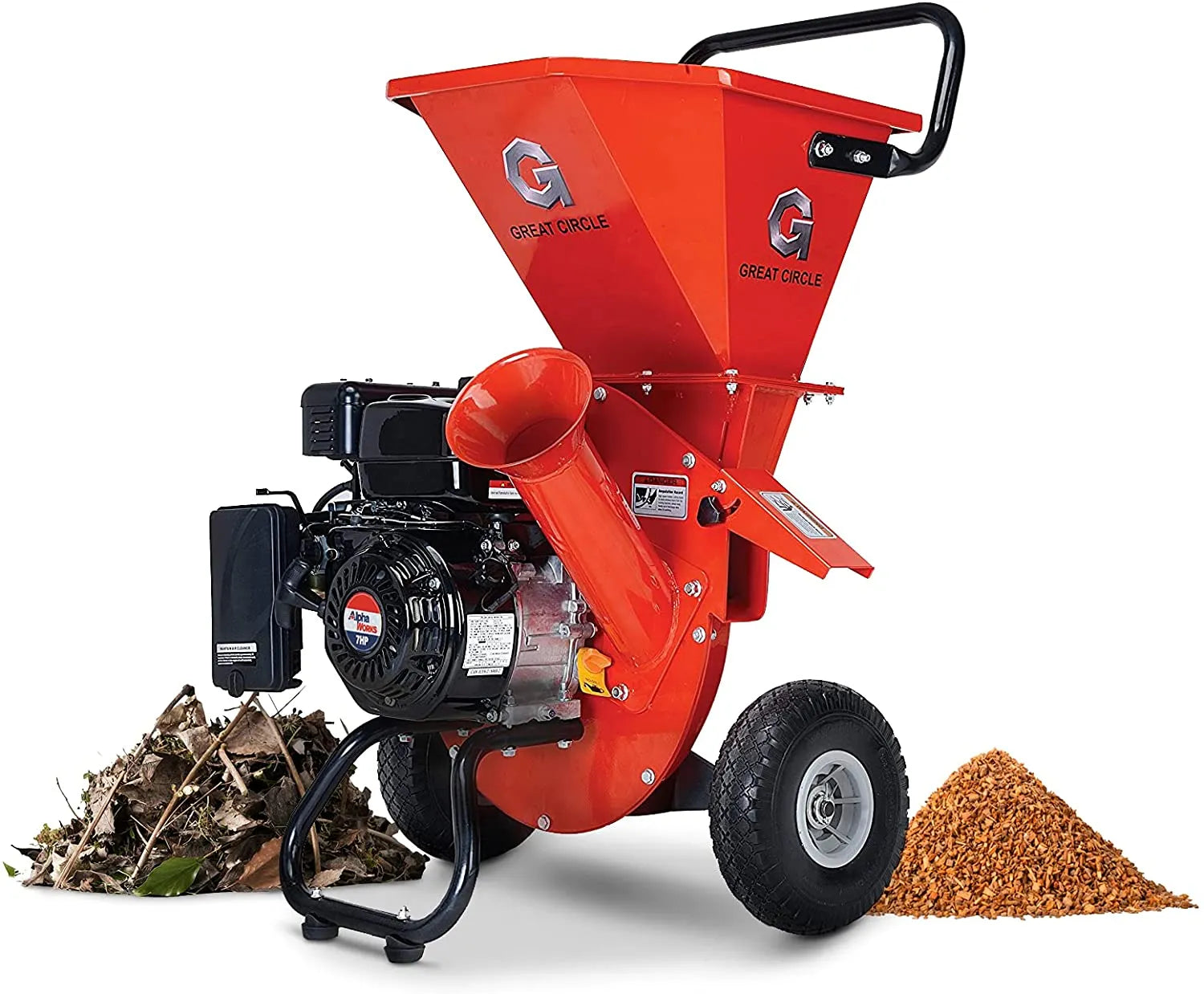 ZenVora Gas-Powered Wood Chipper Shredder Mulcher