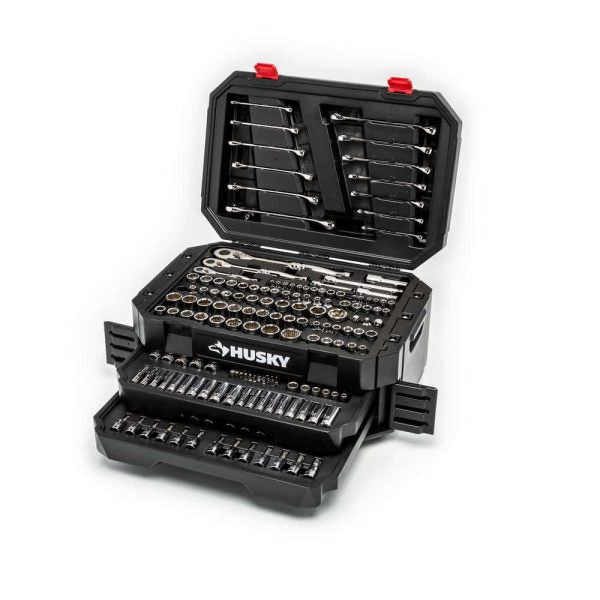 ZenVora 244-Piece Mechanics Tool Set with Tool Chest, 72-Tooth Ratchets, 1/4, 3/8 and 1/2-Inch Drive