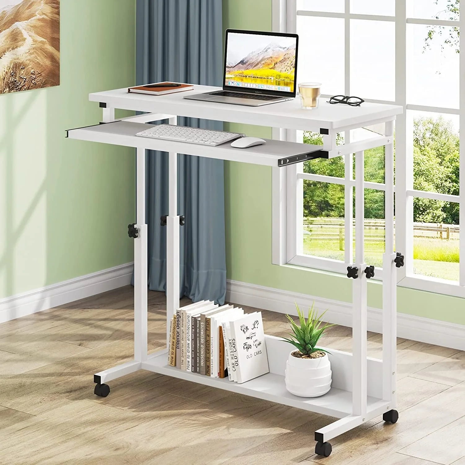 ZenVora Height Adjustable Laptop Desk, Portable Sofa and Bed Table for Work and Study