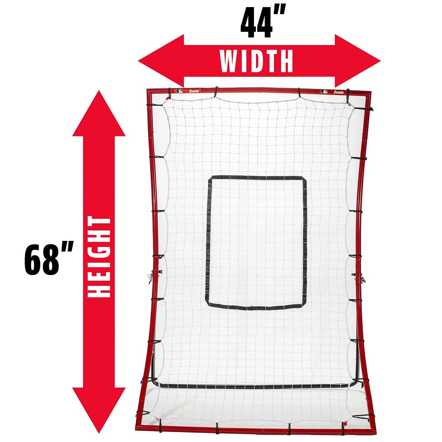 ZenVora Baseball Rebounder and Pitchback Trainer Net, Practice Equipment for Throwing, Fielding and Hitting