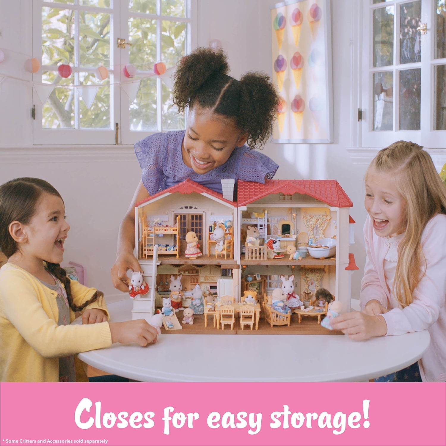 ZenVora Dollhouse Playset with Figures, Furniture and Accessories