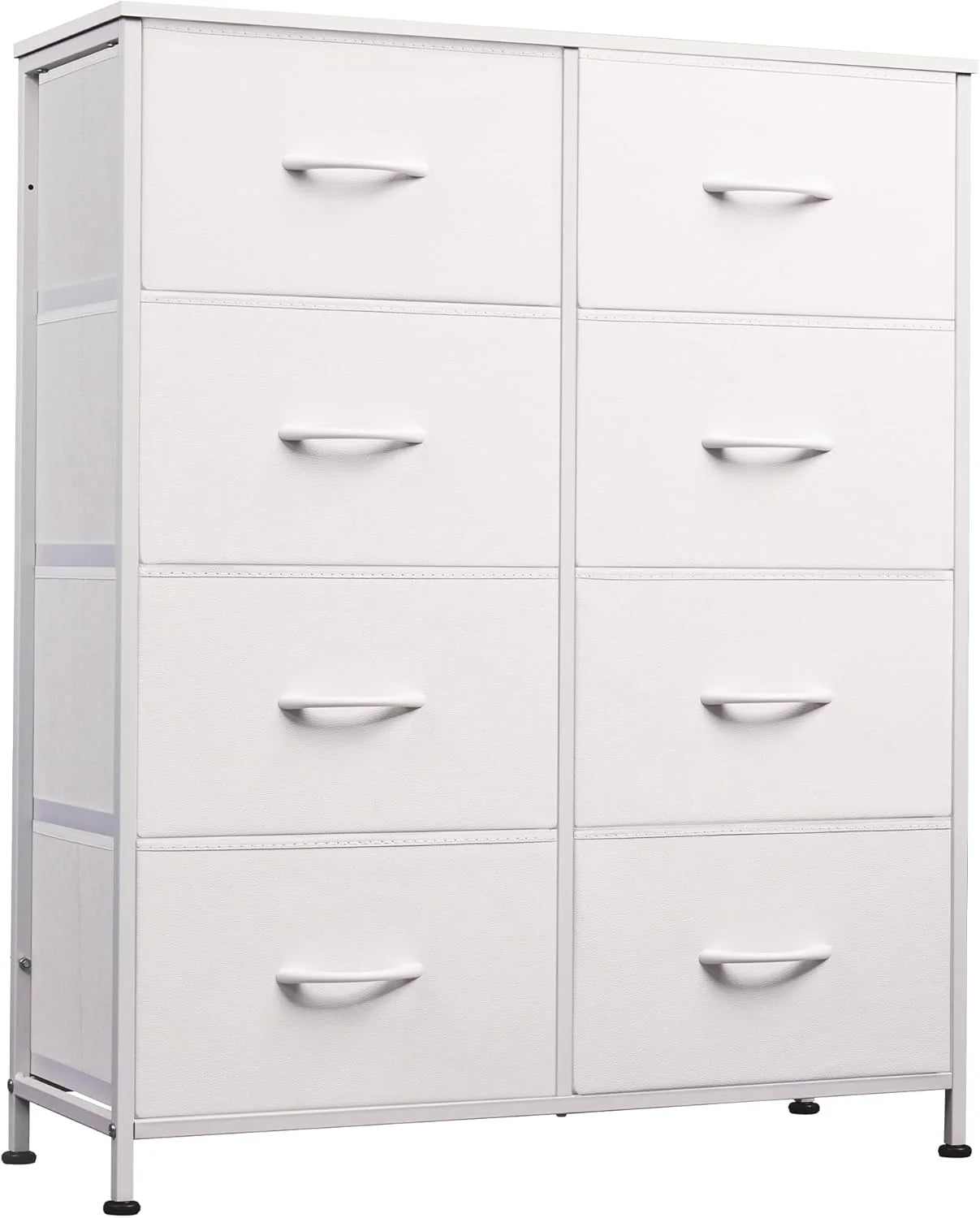 ZenVora Tall Fabric Dresser with 8 Drawers, Bedroom Storage Chest and Clothing Organizer for Home and Closet