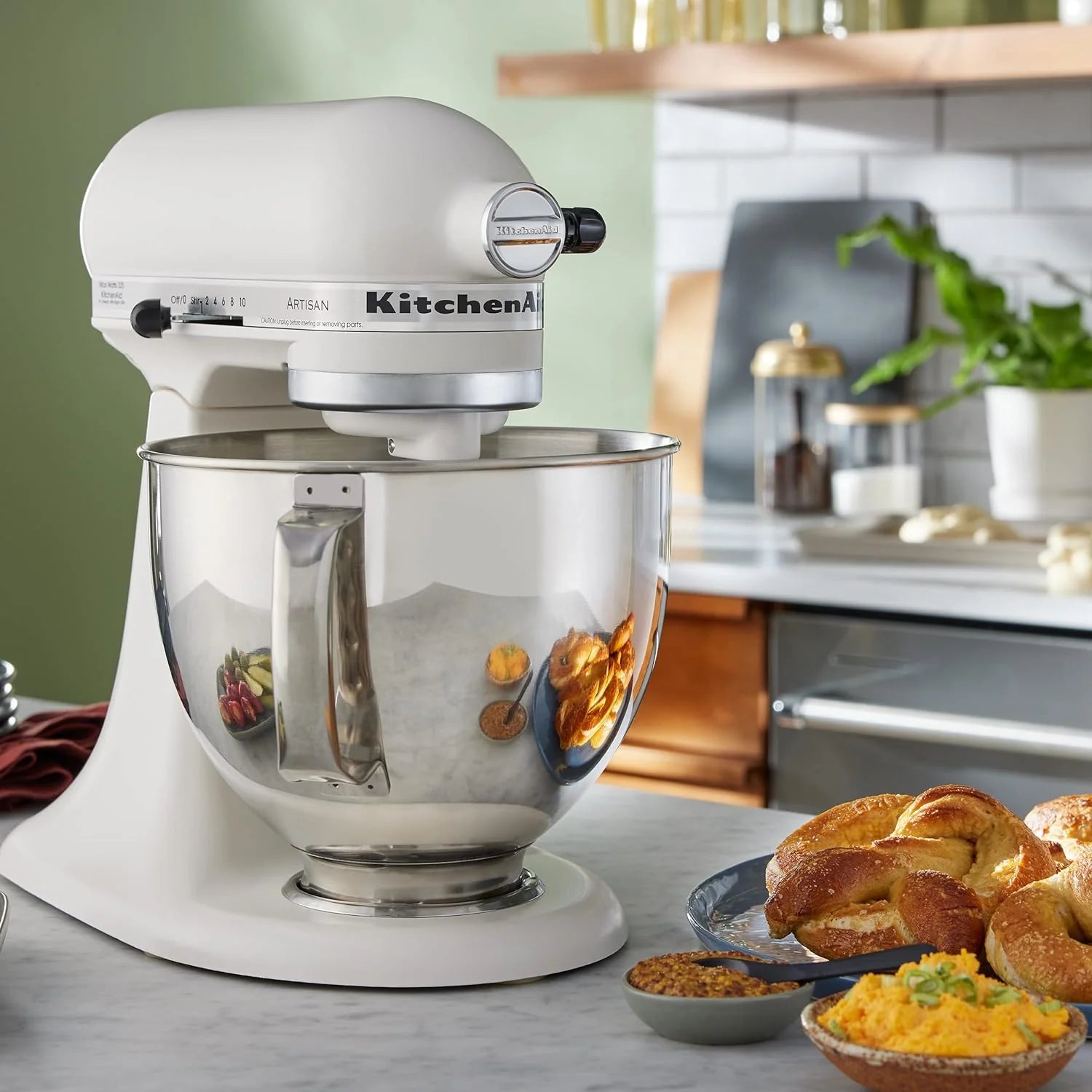 ZenVora 5-Quart Tilt-Head Stand Mixer, Electric Kitchen Mixer with Bowl, Multi-Speed Settings for Baking, Mixing and Food Preparation