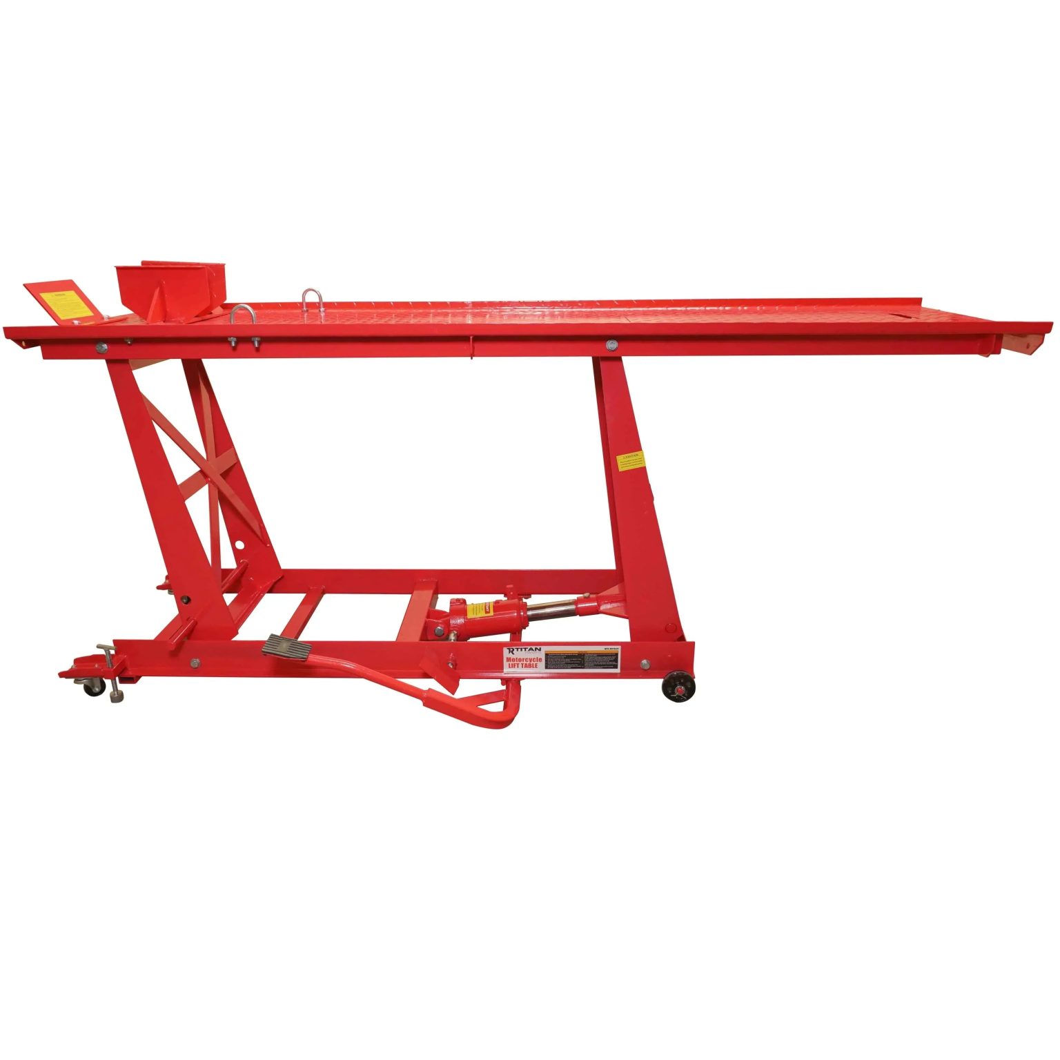ZenVora 1,000 lb Hydraulic Motorcycle Lift Table Extra Long Heavy Duty