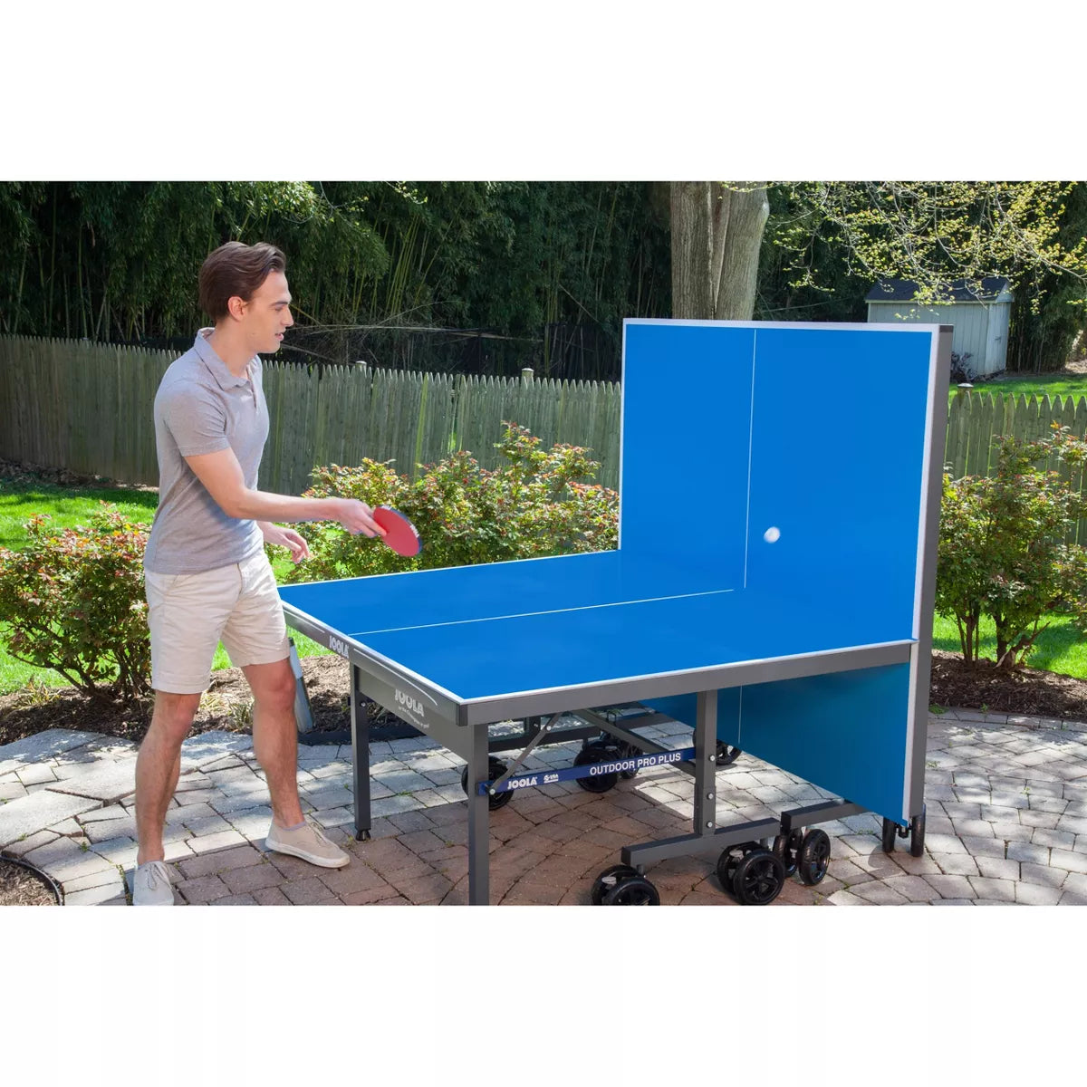 ZenVora Foldable Outdoor Table Tennis Table with Weatherproof Net and Aluminum Surface