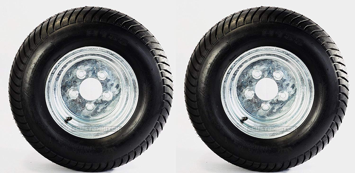 ZenVora 205/65-10 Trailer Tire with 5 Lug 4.5" Bolt Pattern, Load Range E, 1535 lbs Capacity