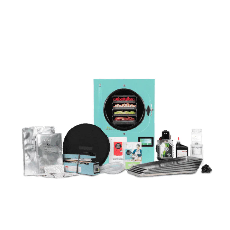ZenVora Medium Freeze Dryer with Mylar Starter Kit, Stainless Steel, 6L Capacity, -46°F