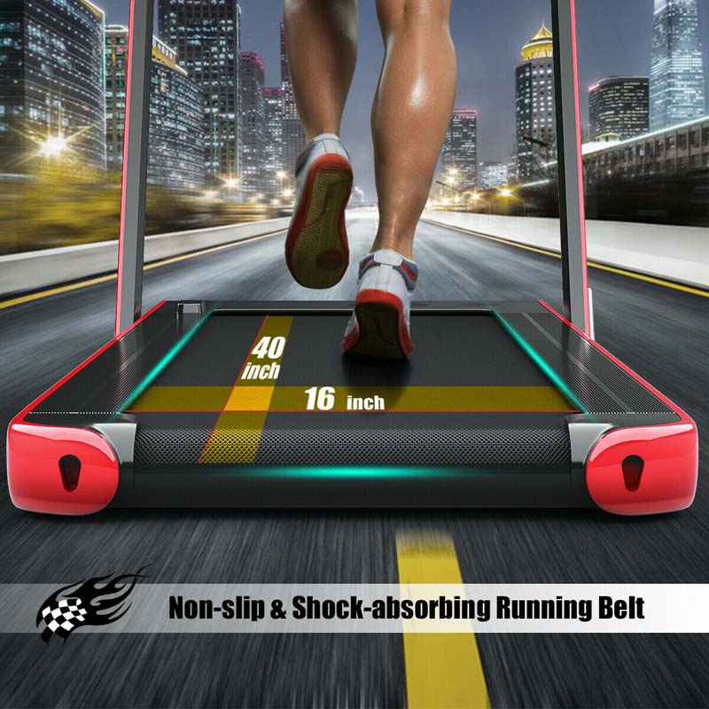 ZenVora 2-in-1 Folding Electric Treadmill, 2.25 HP, Under-Desk, with Dual Display and Smart App Control