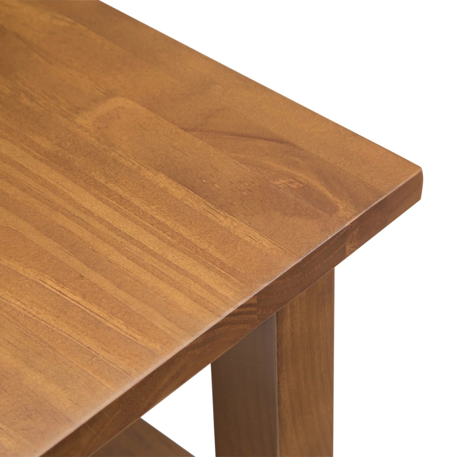 ZenVora 14" Wide Solid Wood Narrow Side Table, Rectangle Transitional Style Accent Table