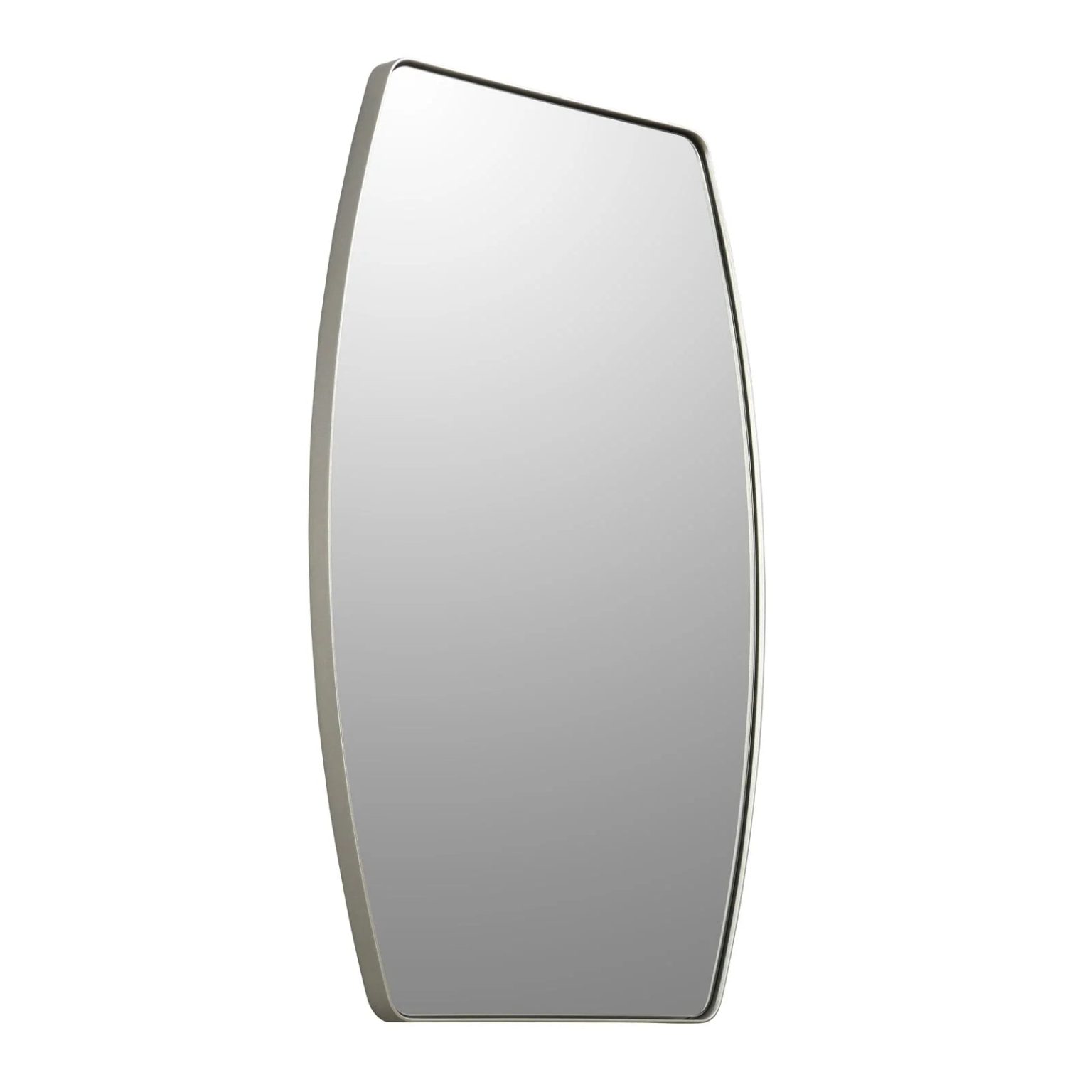 ZenVora Modern Oblong Metal Wall Mirror, Decorative Elongated Hanging Mirror for Living Room, Bedroom and Entryway