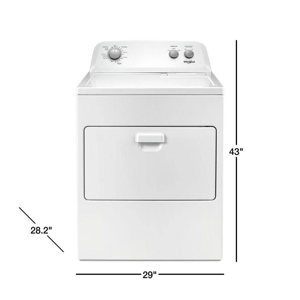 ZenVora Top Load Electric Dryer with AutoDry System - Large Capacity Clothes Dryer with Wrinkle Shield & Hamper Door