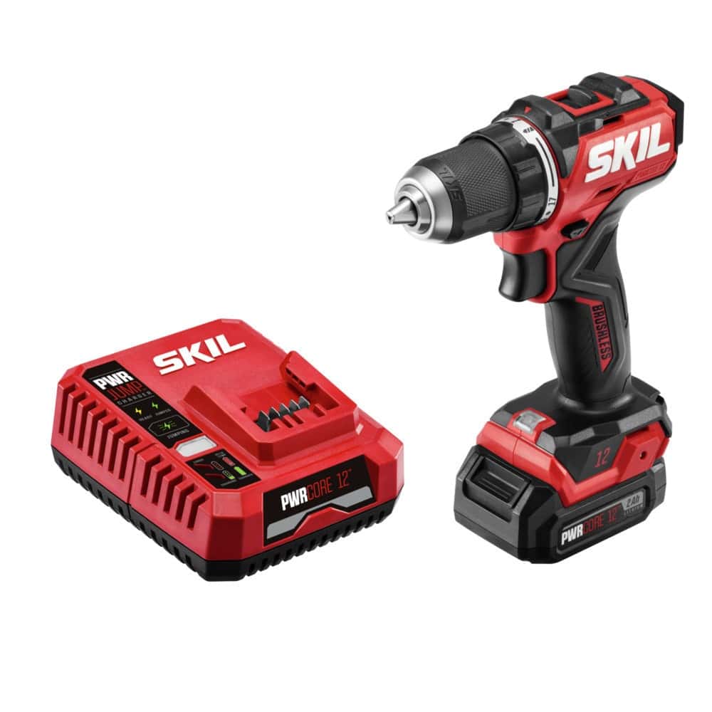 ZenVora 12-volt 1/2-in Brushless Cordless Drill(1 Li-ion Battery Included and Charger Included)