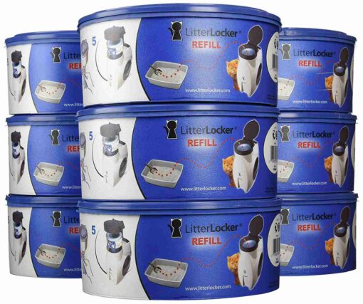 ZenVora Litter Locker Refill Bags 12 Pack - 5 Layer Odor Barrier Replacement Refills
