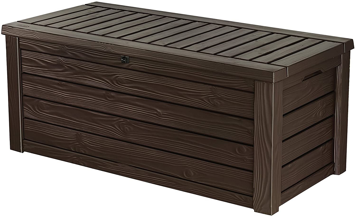 ZenVora 150 Gallon Outdoor Storage Deck Box - Resin Patio Storage Bench with Hydraulic Lift and 660 lb Seat Capacity