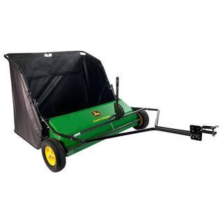 ZenVora 42-Inch Tow-Behind Lawn Sweeper with 24 Cu. Ft. Hopper, 6 Brush System for Lawn Tractors & Mowers