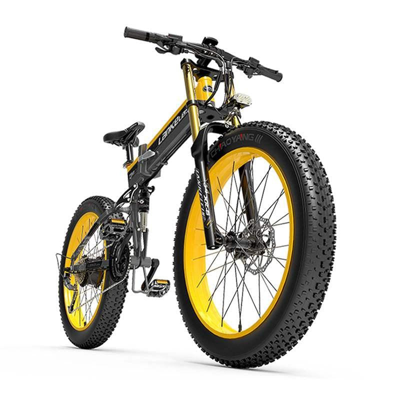 ZenVora 1000W 26-Inch Fat Tire Folding Electric Mountain Bike, Dual Crown Fork, 17.5Ah