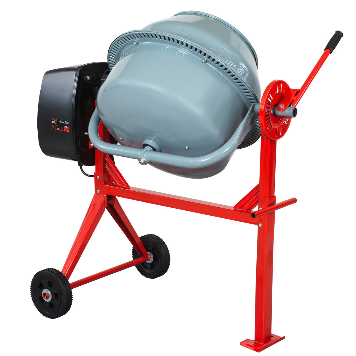 ZenVora 4 cu. ft. 500W Portable Electric Cement Mixer for Concrete and Mortar