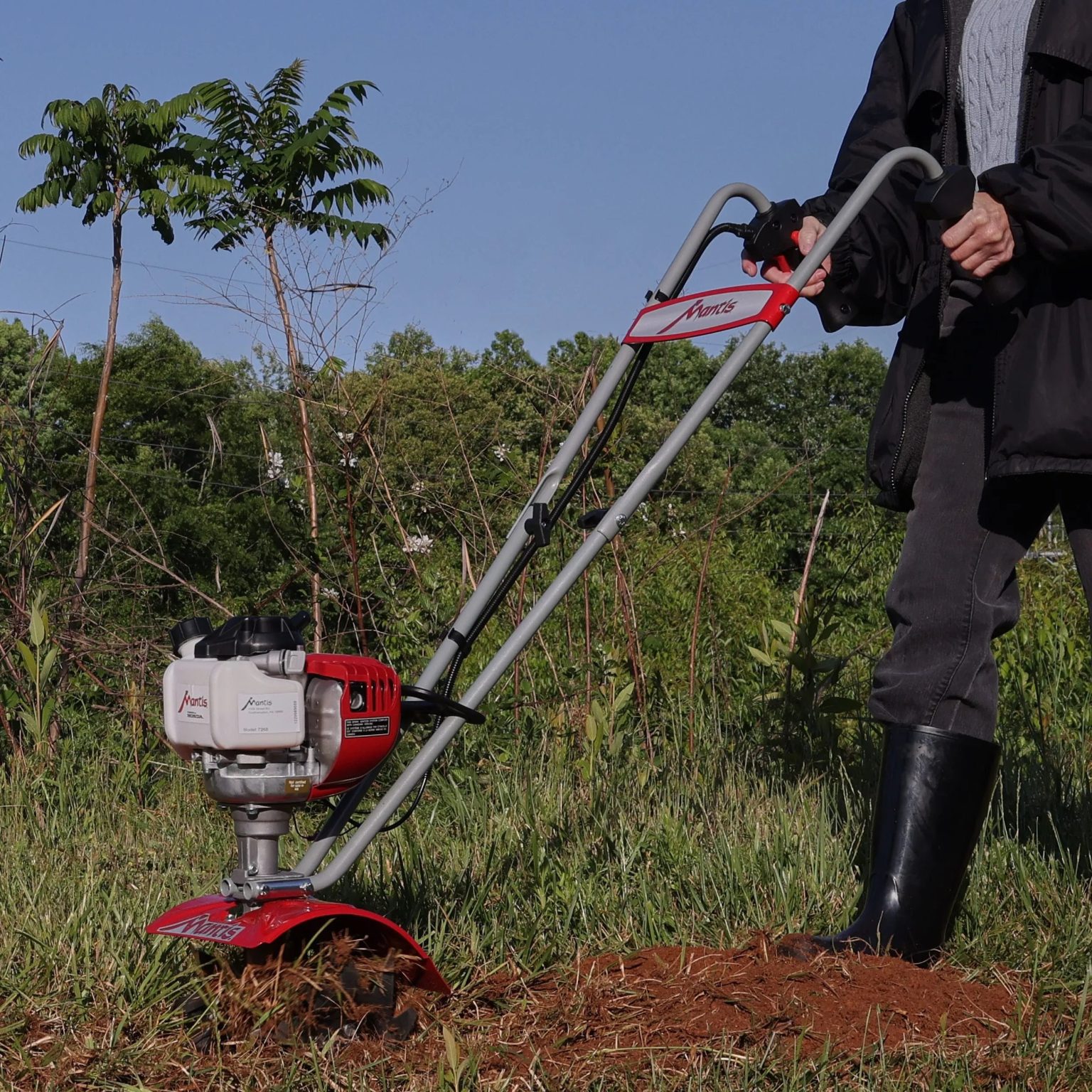 ZenVora 25cc 9-Inch Front-Tine Forward-Rotating Mini Tiller/Cultivator