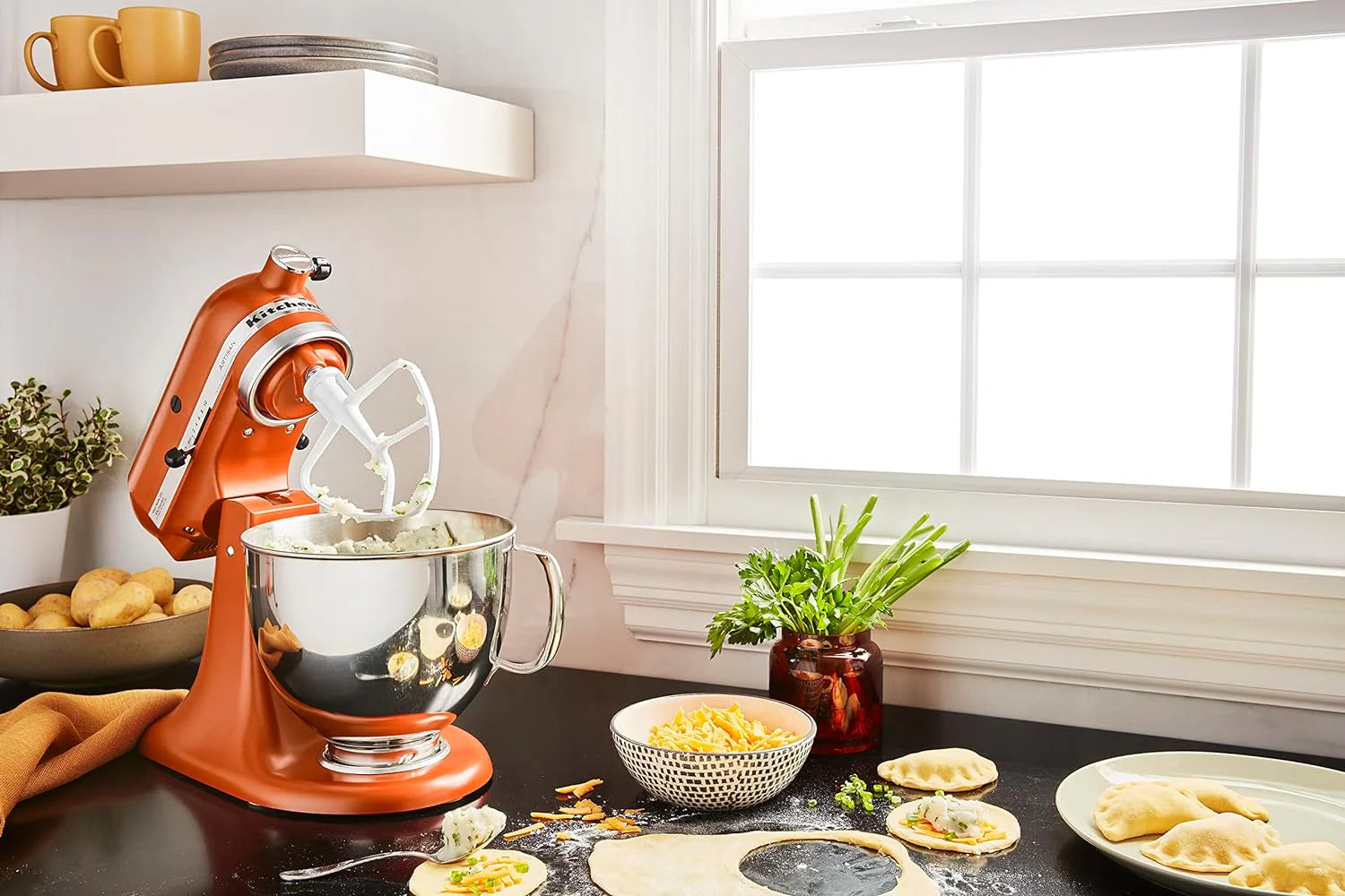 ZenVora 5-Quart Tilt-Head Stand Mixer, Electric Kitchen Mixer with Bowl, Multi-Speed Settings for Baking, Mixing and Food Preparation