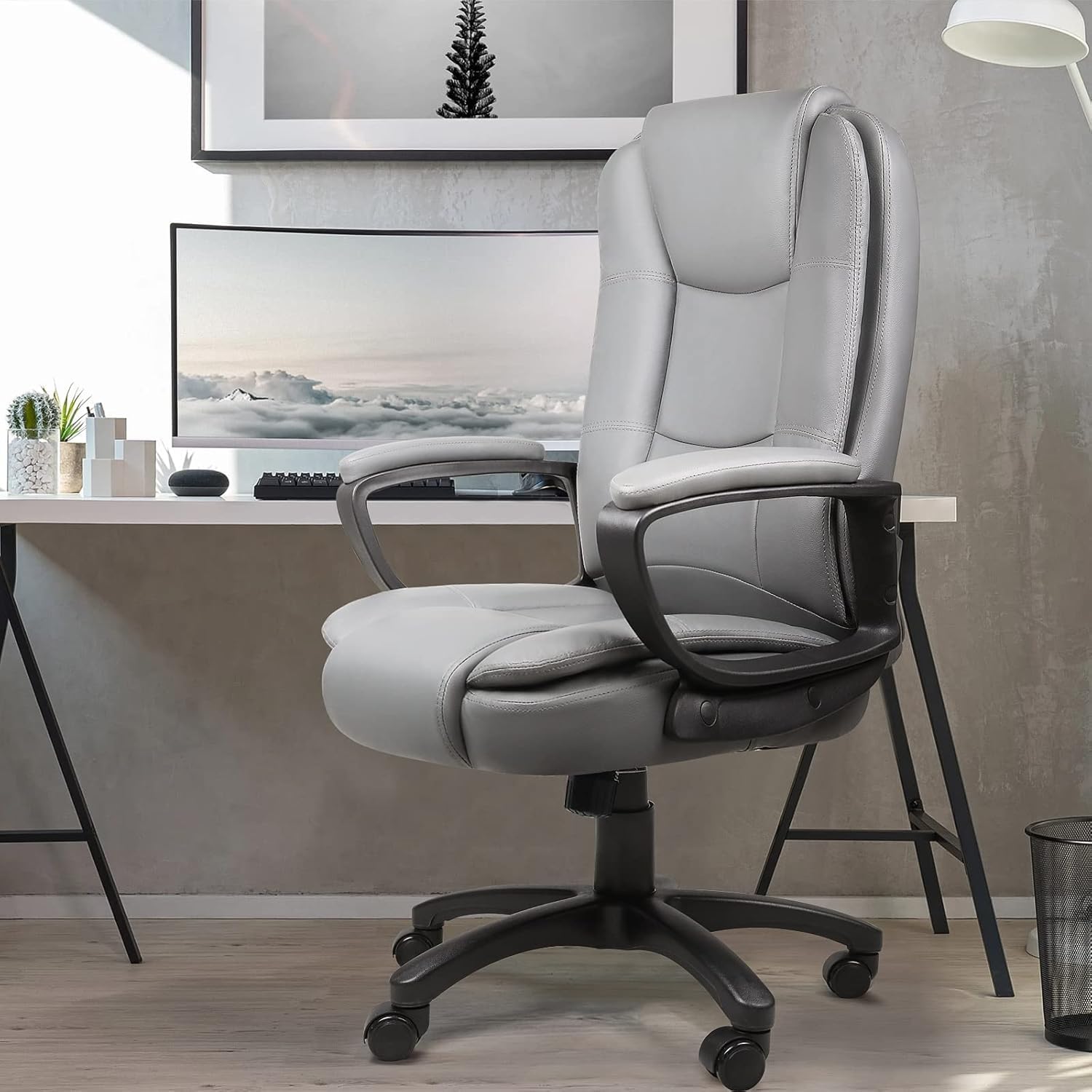 ZenVora 400 LBS Big and Tall Office Chair, Heavy Duty Ergonomic Computer Desk Chair for Home Office and Workspace