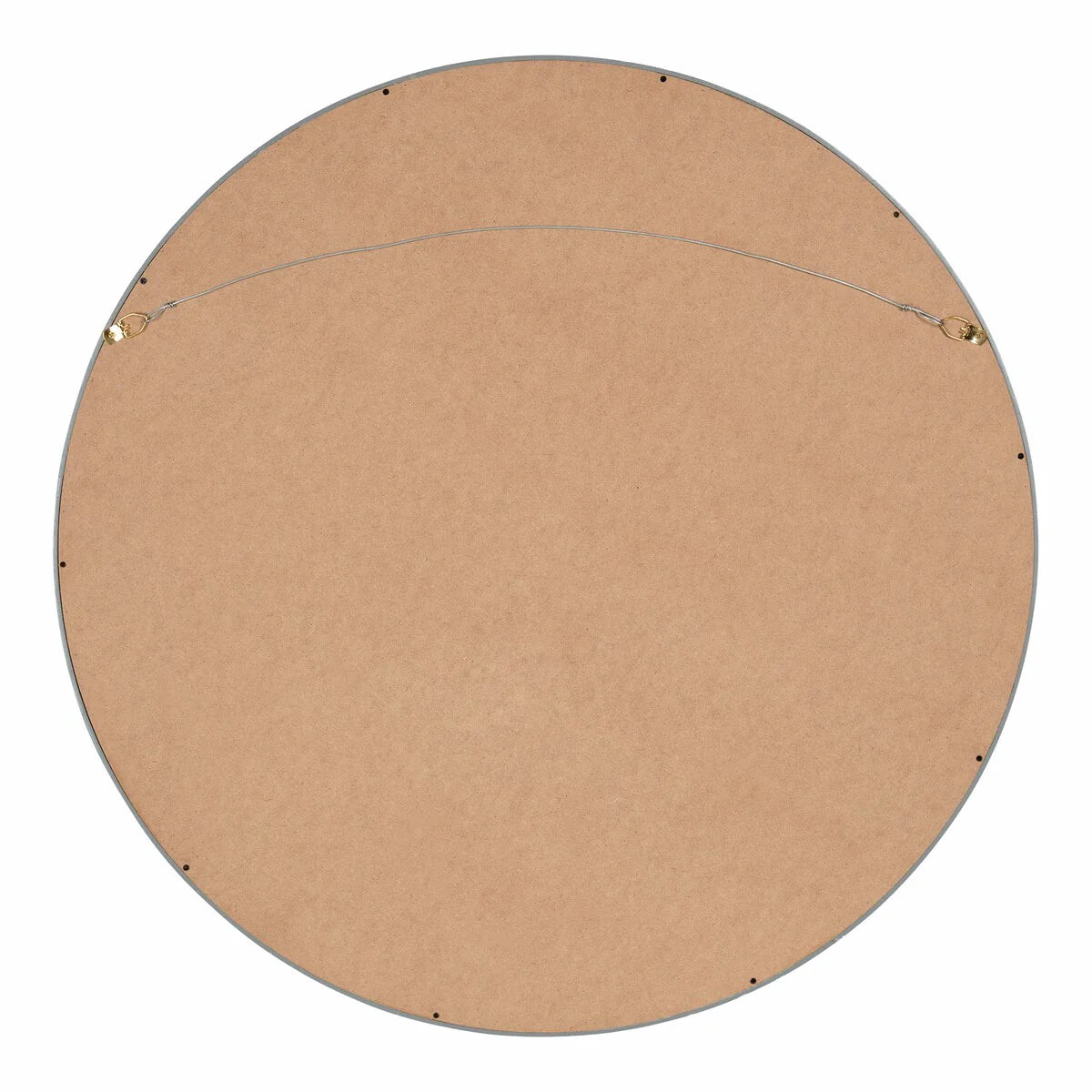 ZenVora Round Wood Accent Wall Mirror, Modern Decorative Wooden Frame Mirror for Living Room, Bedroom and Entryway